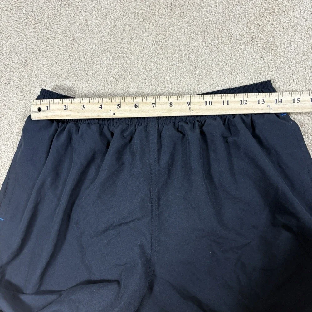 Nike Athletic Shorts Mens Size Large Black Swim Trunks Lined Pockets Drawstring